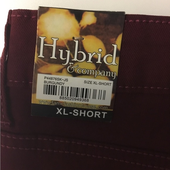 Hybrid and Company Women’s Hyper Stretch Jeans - Burgundy - Size XL short - NWT - Picture 4 of 5